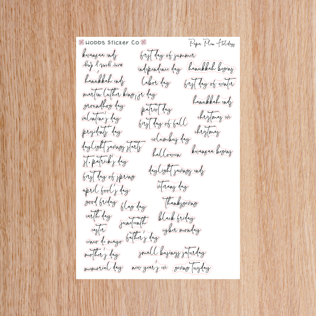 Paper Plan 2.0 Planner Setup Collection Unbound Regular