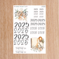 Paper Plan 2025 Sticker Sheet Regular