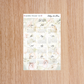 Nothing But Flowers Full Page  Year at a Glance Sticker A6