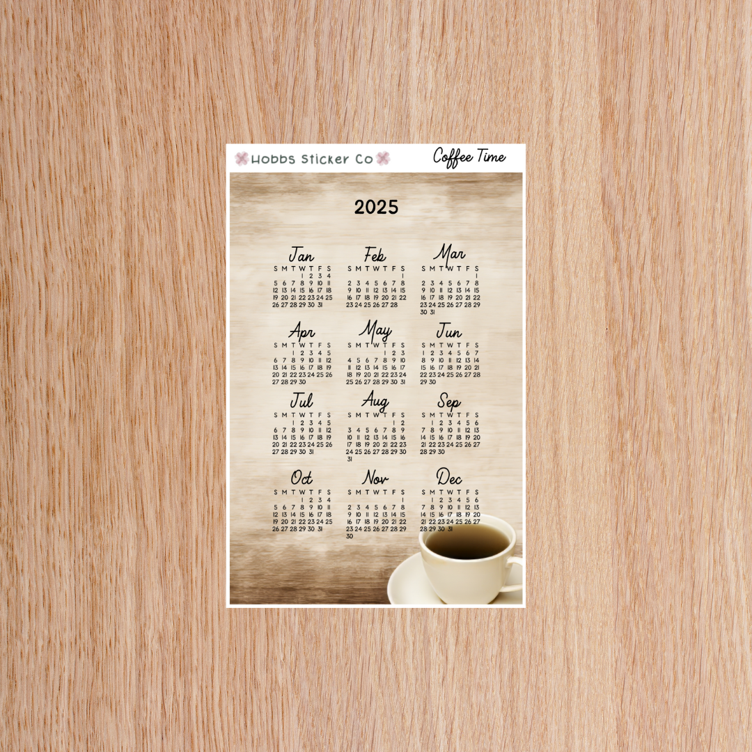 Coffee Time Planner Setup Collection Just the Deco Regular