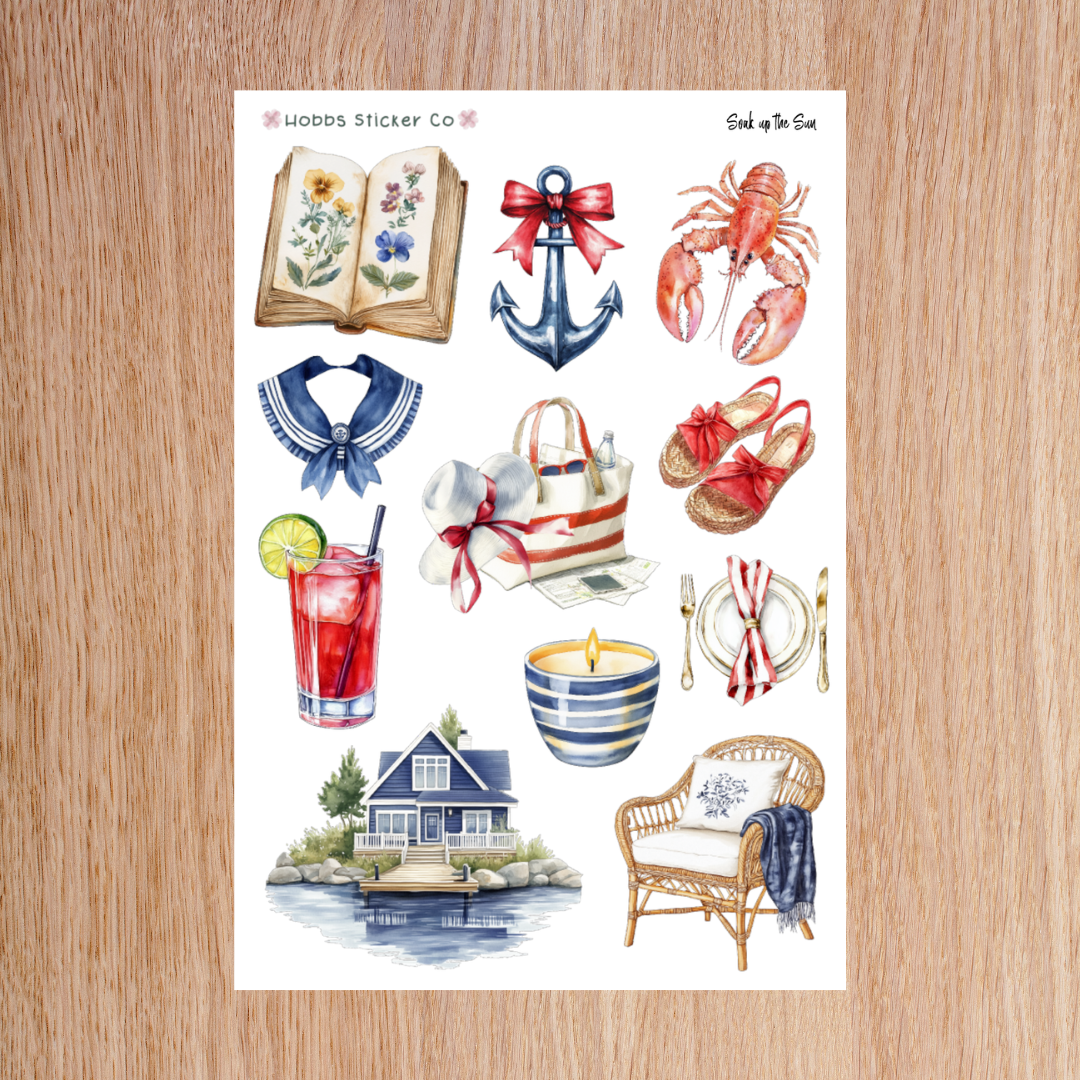 Soak Up the Sun Deco Sheet 2 Junior